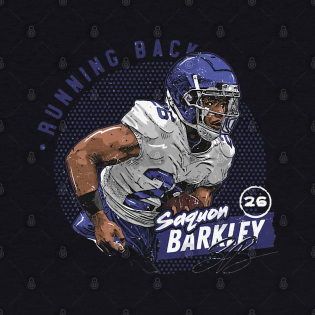 Saquon Barkley New York G Dots by Chunta_Design